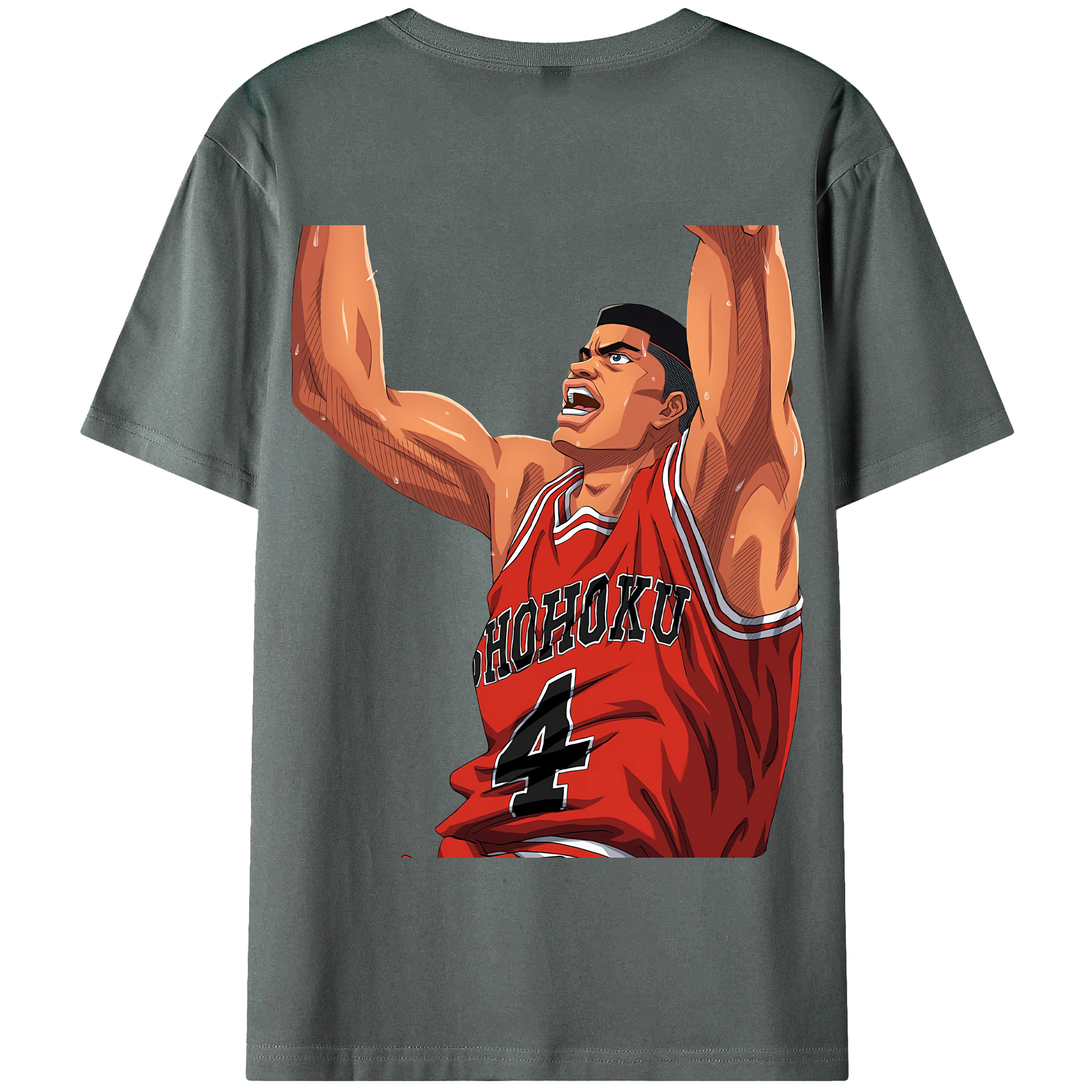 SLAM DUNK／スラムダンク 綿100％半袖Tシャツ（背面プリント）